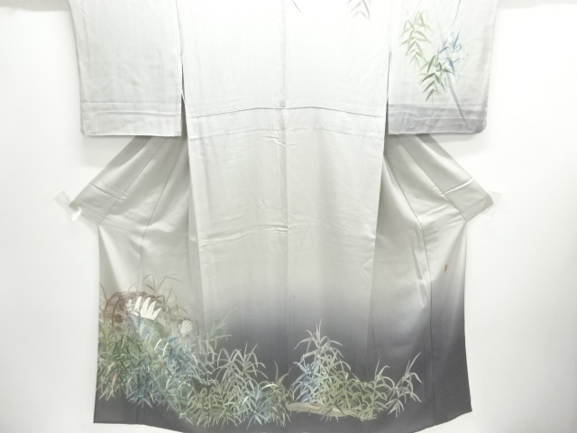 JAPANESE KIMONO / HOMONGI FOR SUMMER / YUZEN / WATERMILL / ARTIST WORK